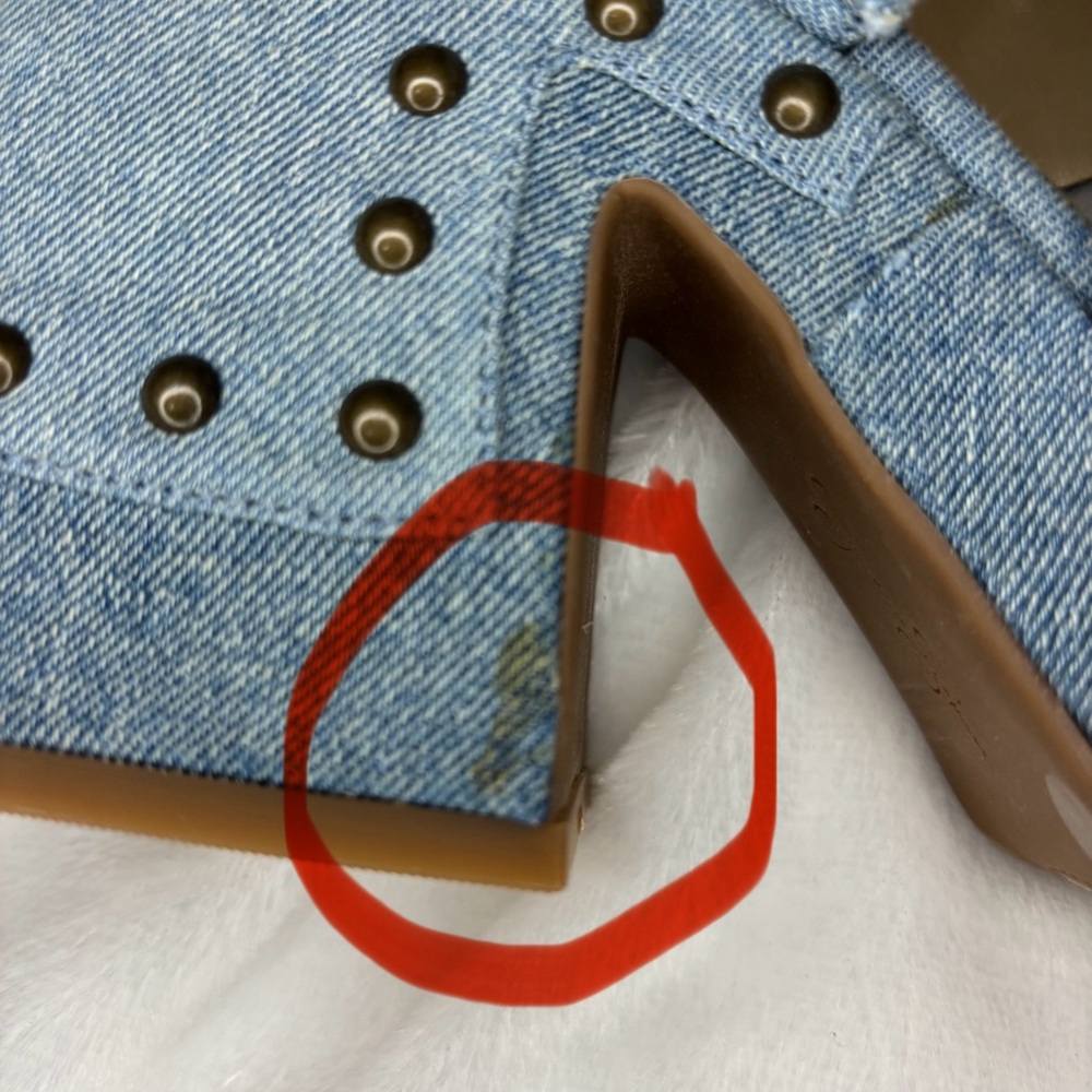 Jessica Simpson Blue Denim Platform Sandals - Picture 13 of 16